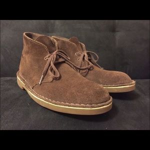 Brown Suede Clarks